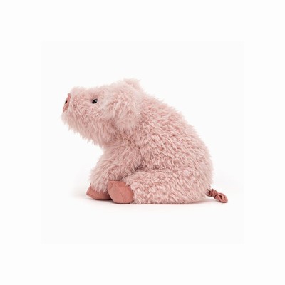Jellycat Curvie Pig Farmyard UK | 76459EKSO